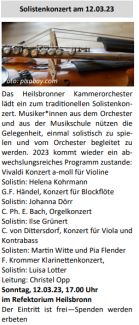 Solistenkonzert