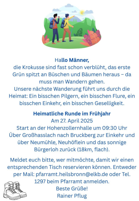 Männerwanderung